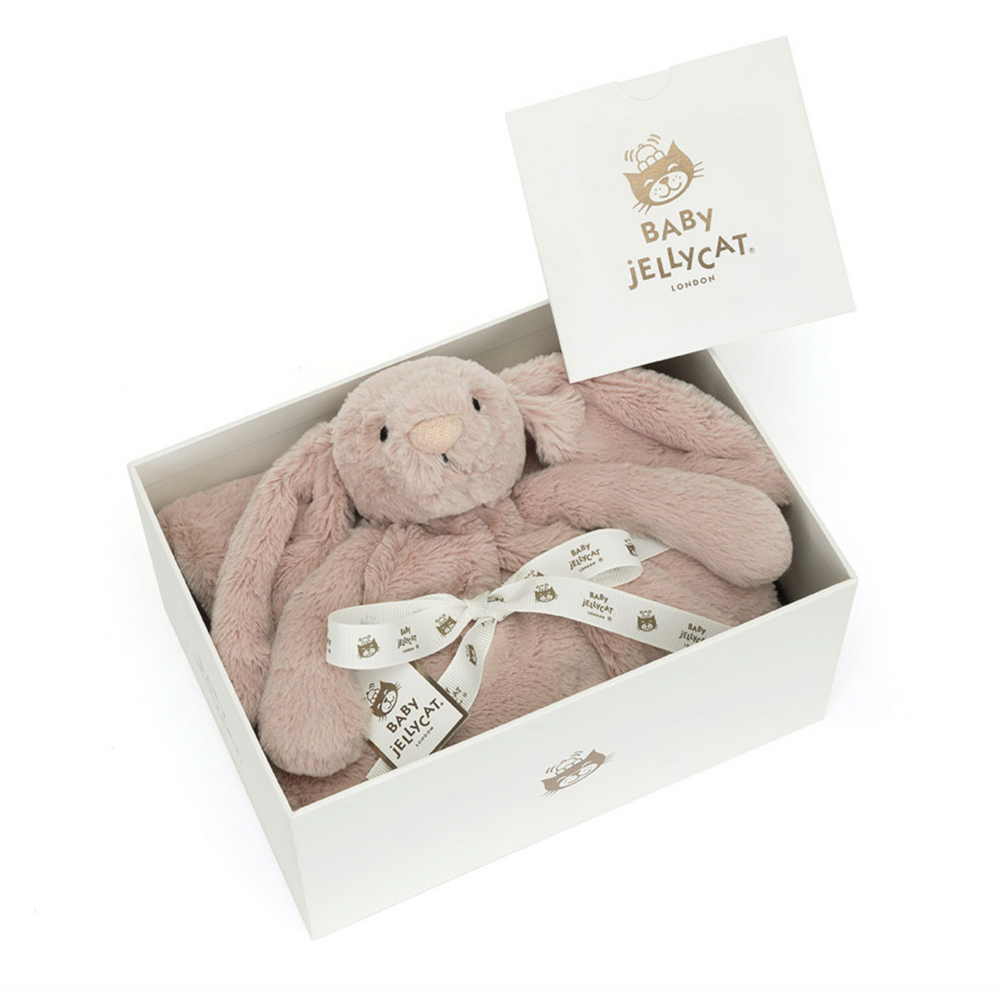 JELLYCAT BASHFUL LUXE BUNNY ROSA BLANKIE