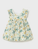 MAYORAL FLORAL PRINT RUFFLED DRESS