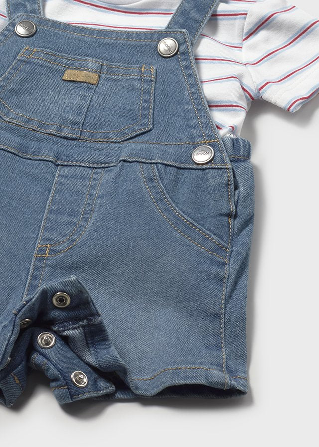 MAYORAL BOY DUNGAREE AND T-SHIRT SET