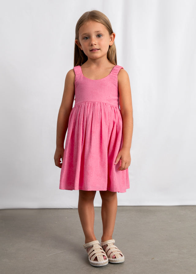 MAYORAL GIRL BACK FLOWERS DRESS