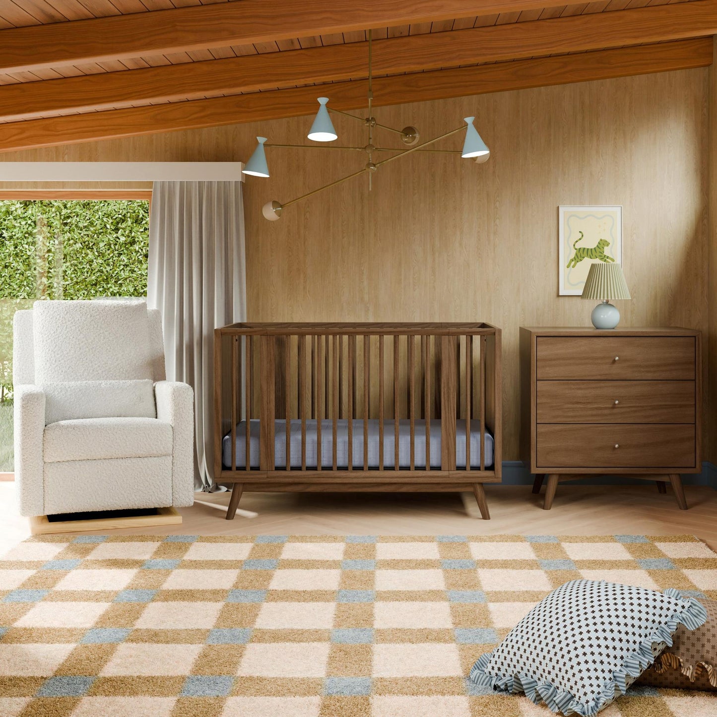 BABYLETTO PALMA 8-IN-1 CONVERTIBLE ALL-STAGES CRIB WITH BASSINET & TODDLER BED KIT