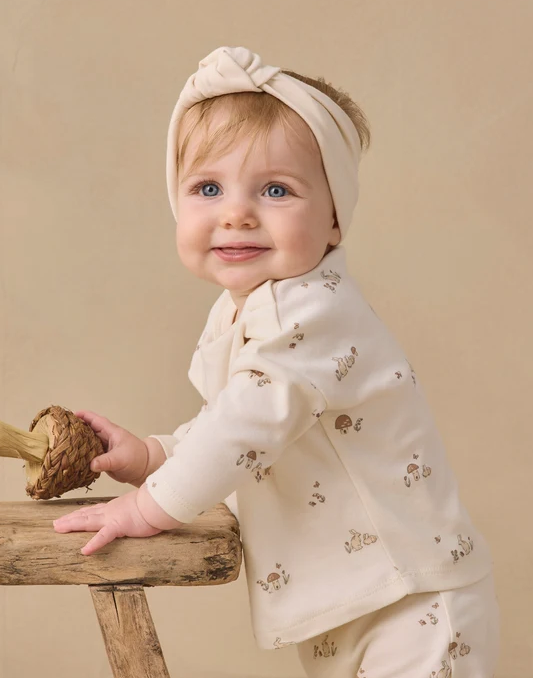 QUINCY MAE DRAWSTRING PANT BUNNIES