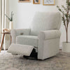 MONOGRAM BY NAMESAKE MONROE POWER RECLINER AND SWIVEL GLIDER IN BOUCLE Black White Boucle