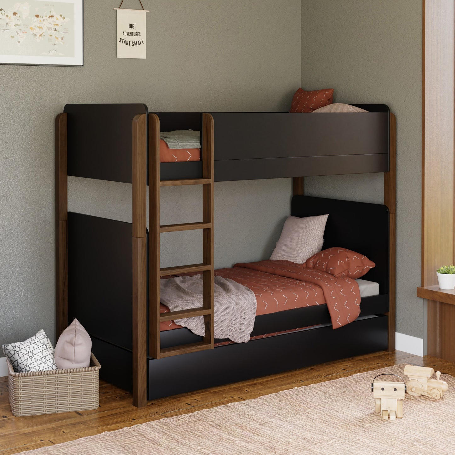 BABYLETTO TIPTOE TWIN STORAGE TRUNDLE BED
