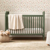 Liberty 3-in-1 Convertible Spindle Crib w/Toddler Bed Conversion Kit in Dusty Rose