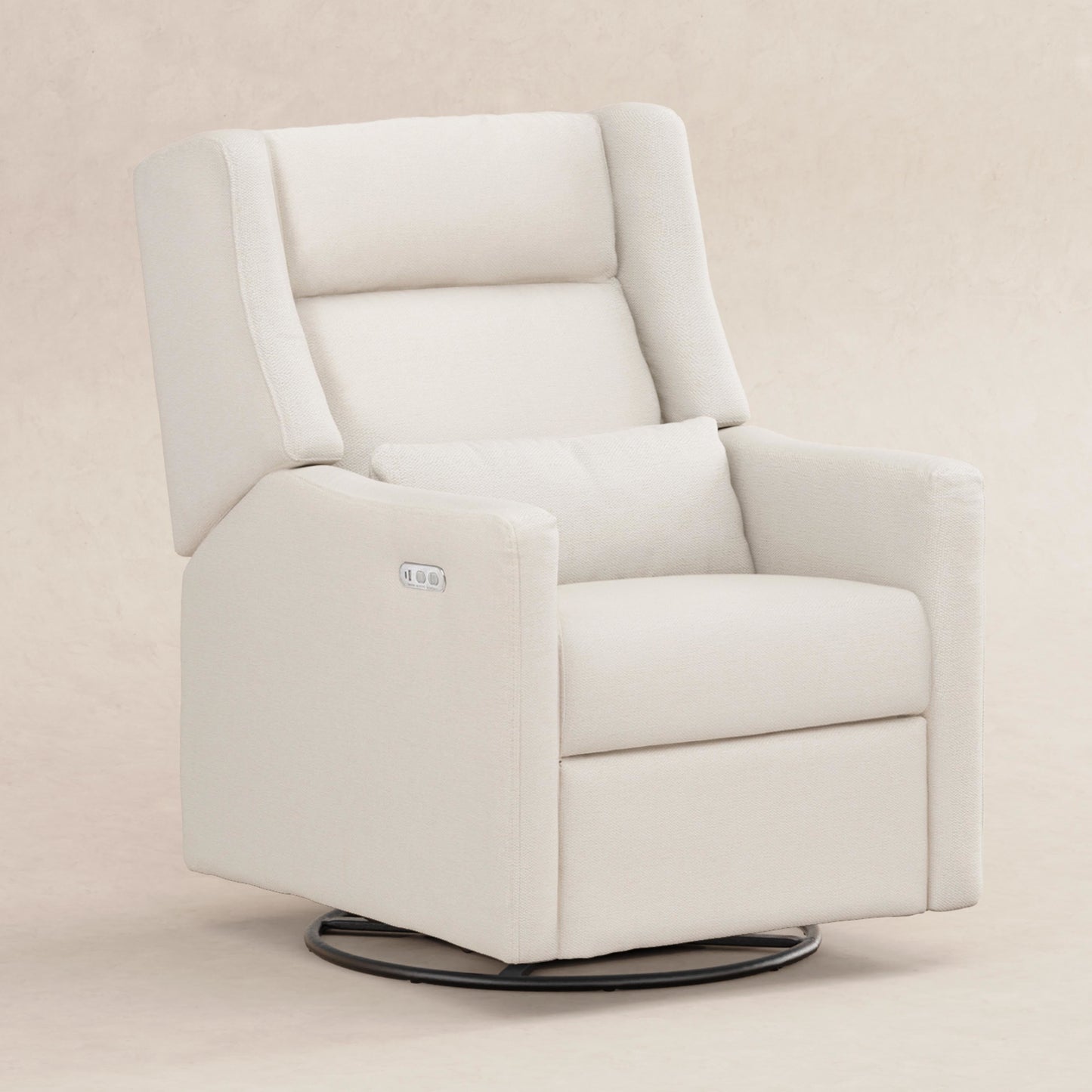 Kiwi Plus Power Glider Recliner w/ Power Headrest in Performance Beach Eco-Weave