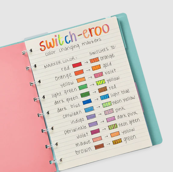 SWITCH-EROO! COLOR-CHANGING MARKERS (SET OF 12)