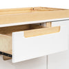Yuzu 3-Drawer Changer Dresser in White/Natural