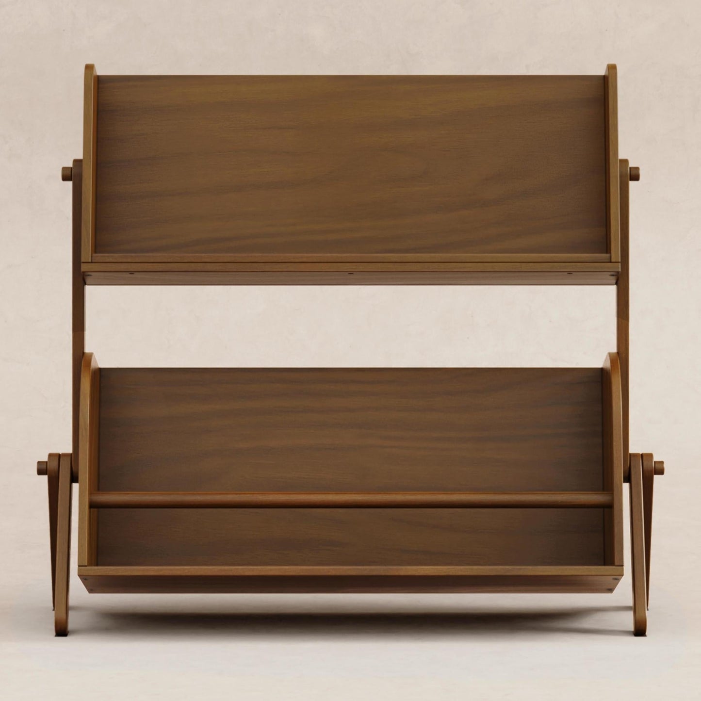 Tally Storage and Bookshelf in Washed Natural