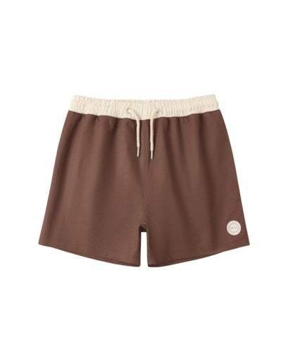 RYLEE + CRU PANELED BOARDSHORT CHOCOLATE