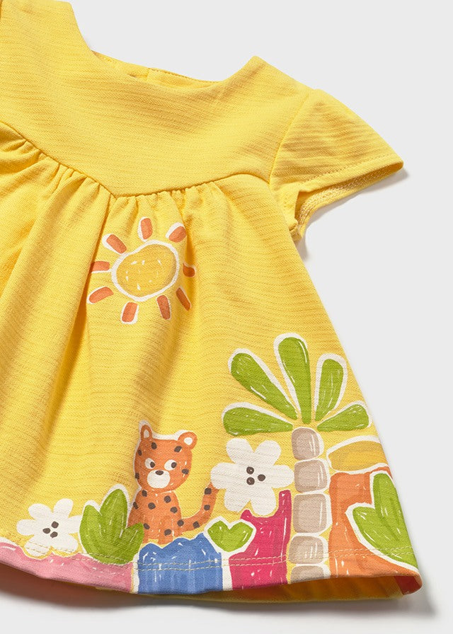 MAYORAL KNIT DRESS MUSTARD