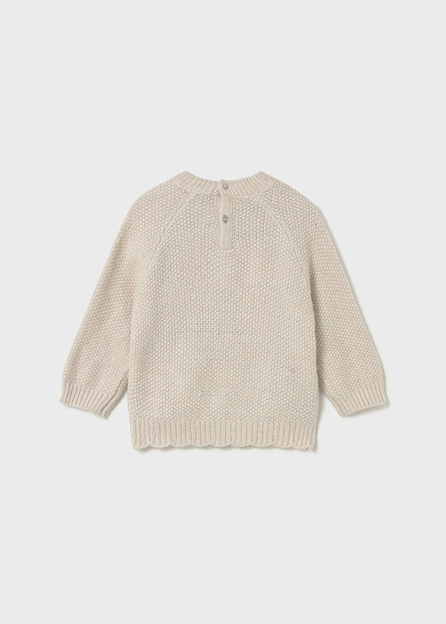 MAYORAL EMBROIDERED KNIT SWEATER