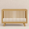 Hudson 3-in-1 Convertible Crib w/ToddlerBedConversionKit in White/Washed Natural