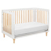 Lolly 3-in-1 Convertible Crib w/Toddler Bed Conversion in Crimson/Natural