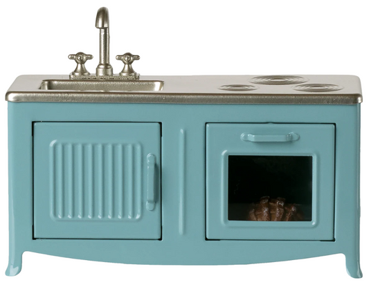 MAILEG KITCHEN, MOUSE - BLUE
