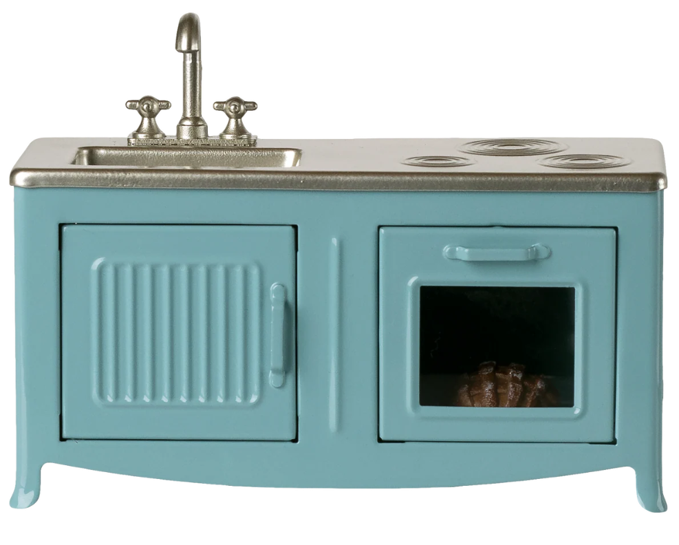MAILEG KITCHEN, MOUSE - BLUE