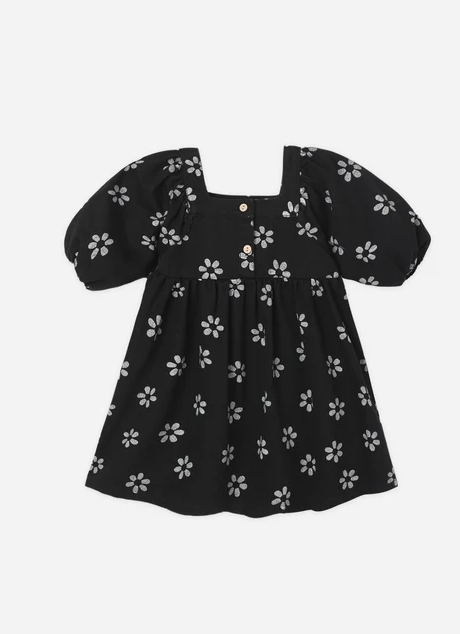 GRETTA BABYDOLL DRESS BLACK DAISY