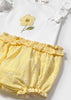 MAYORAL NEWBORN BLOOMERS AND T-SHIRT SET