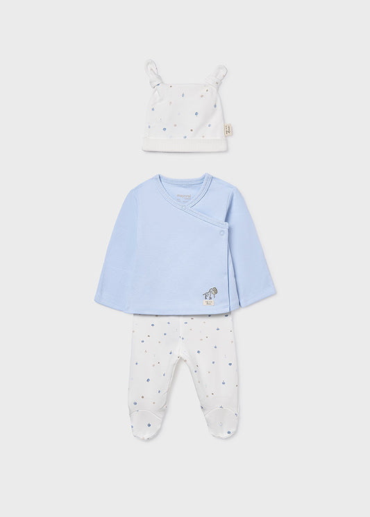 MAYORAL 3-PIECE GIFT SET - BABY BLUE