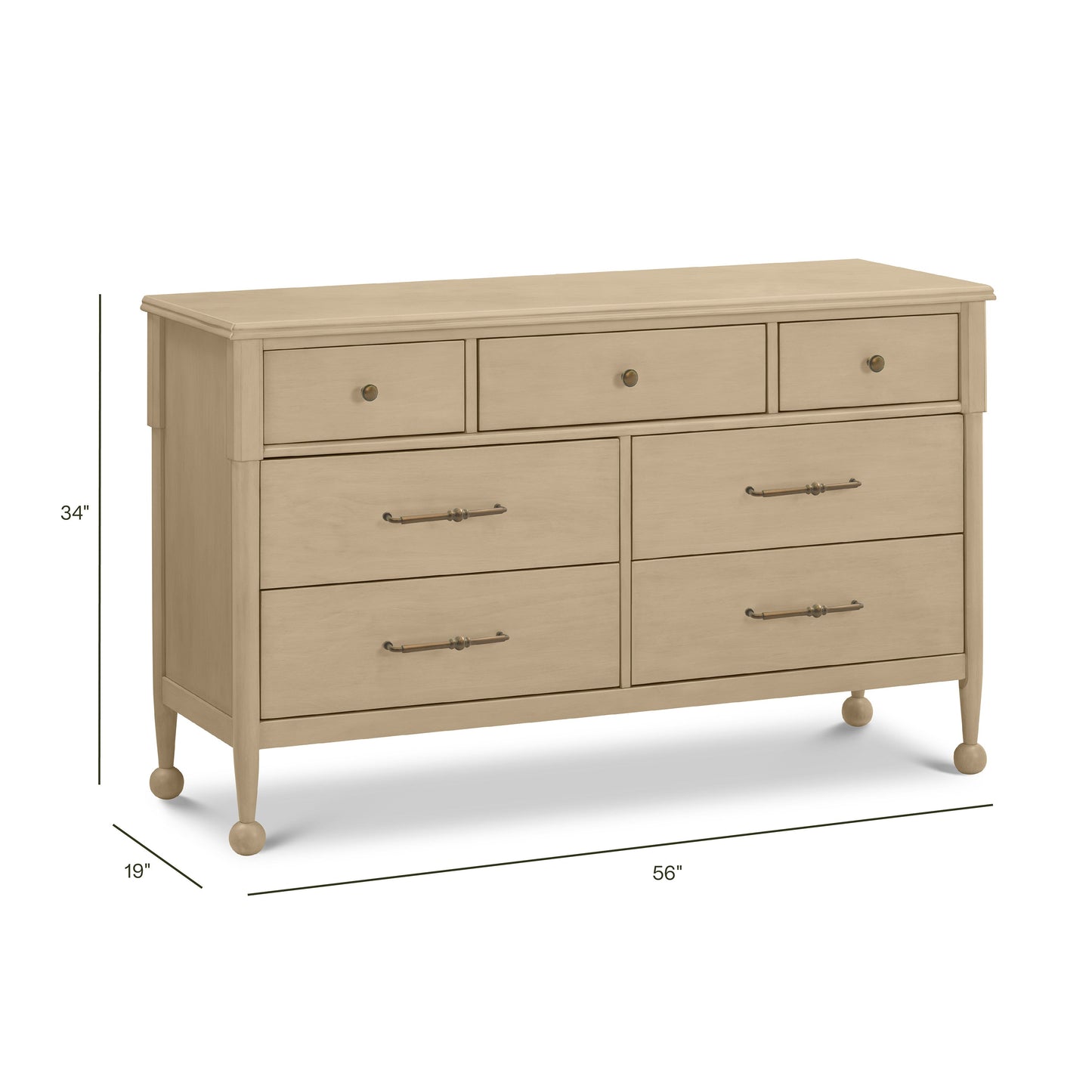 NAMESAKE ALOUETTE 7-DRAWER WIDE DRESSER (56”)