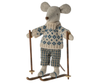 MAILEG WINTER MOUSE SKI SET, DAD