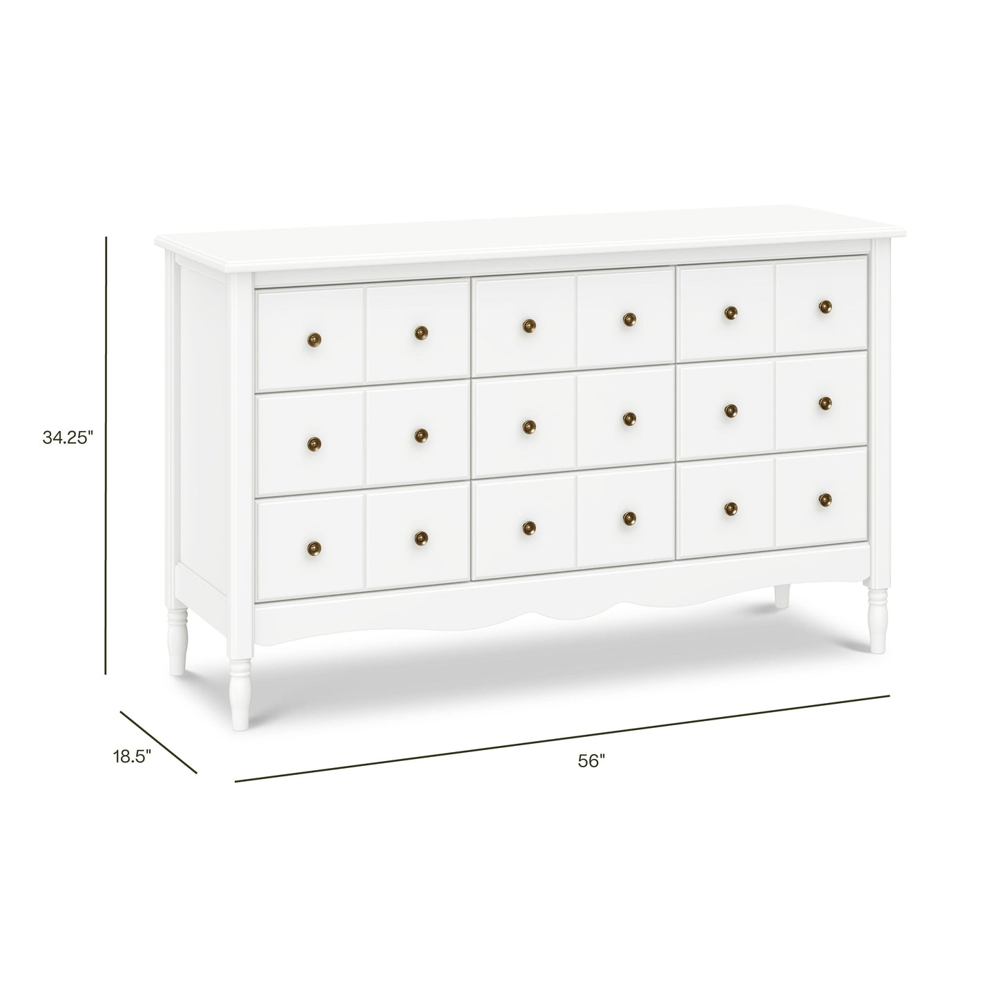 Liberty 9-Drawer Assembled Dresser in Natural Walnut