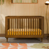 Lolly 3-in-1 Convertible Crib w/Toddler Bed Conversion in Crimson/Natural