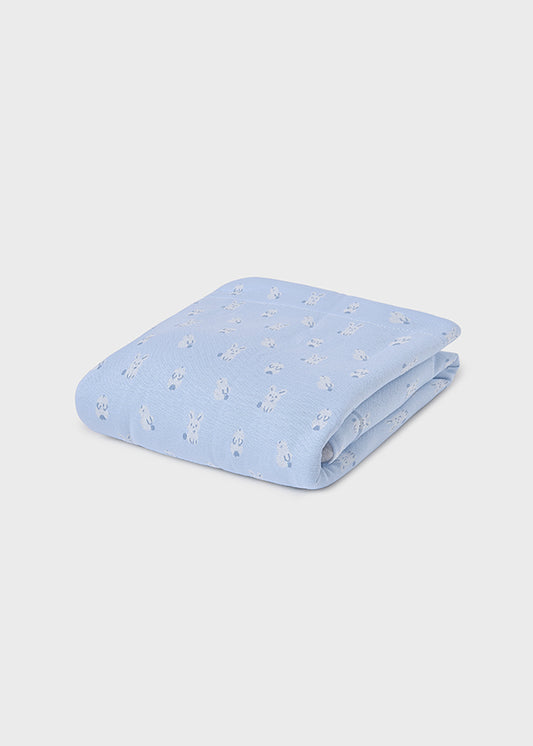 MAYORAL BABY SHERPA BLANKET - BLUE