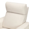 Willa Power Glider Recliner w/ adj. headrest & USB in Performance Grey Eco-Weave w/Light Wood Base