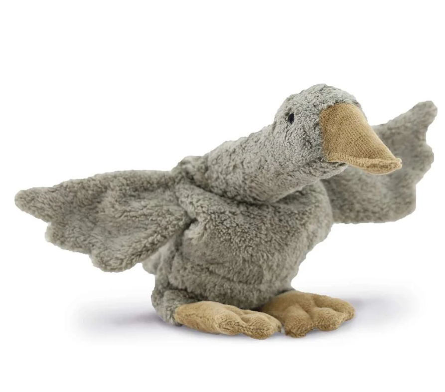 CUDDLE ANIMAL GOOSE SMALL GREY