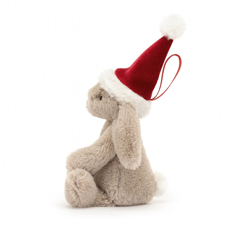 JELLYCAT BASHFUL CHRISTMAS BUNNY ORNAMENT