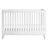 Scoot 3-in-1 Convertible Crib w/ToddlerBedConversion Kit in White/WashedNatural