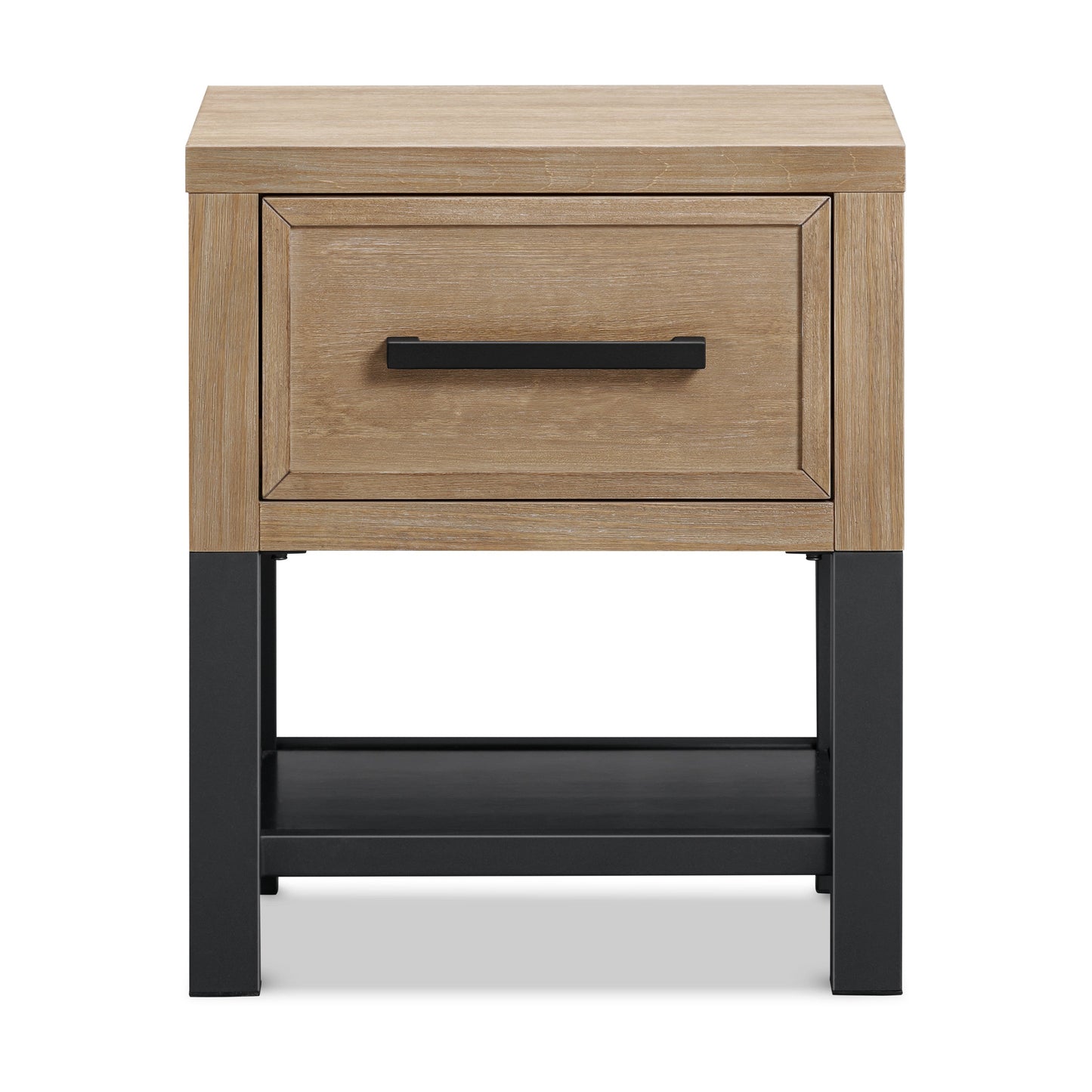 Newbern Nightstand, Assembled in Driftwood