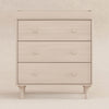 BABYLETTO LOLLY 3-DRAWER CHANGER DRESSER WITH REMOVABLE CHANGING TRAY