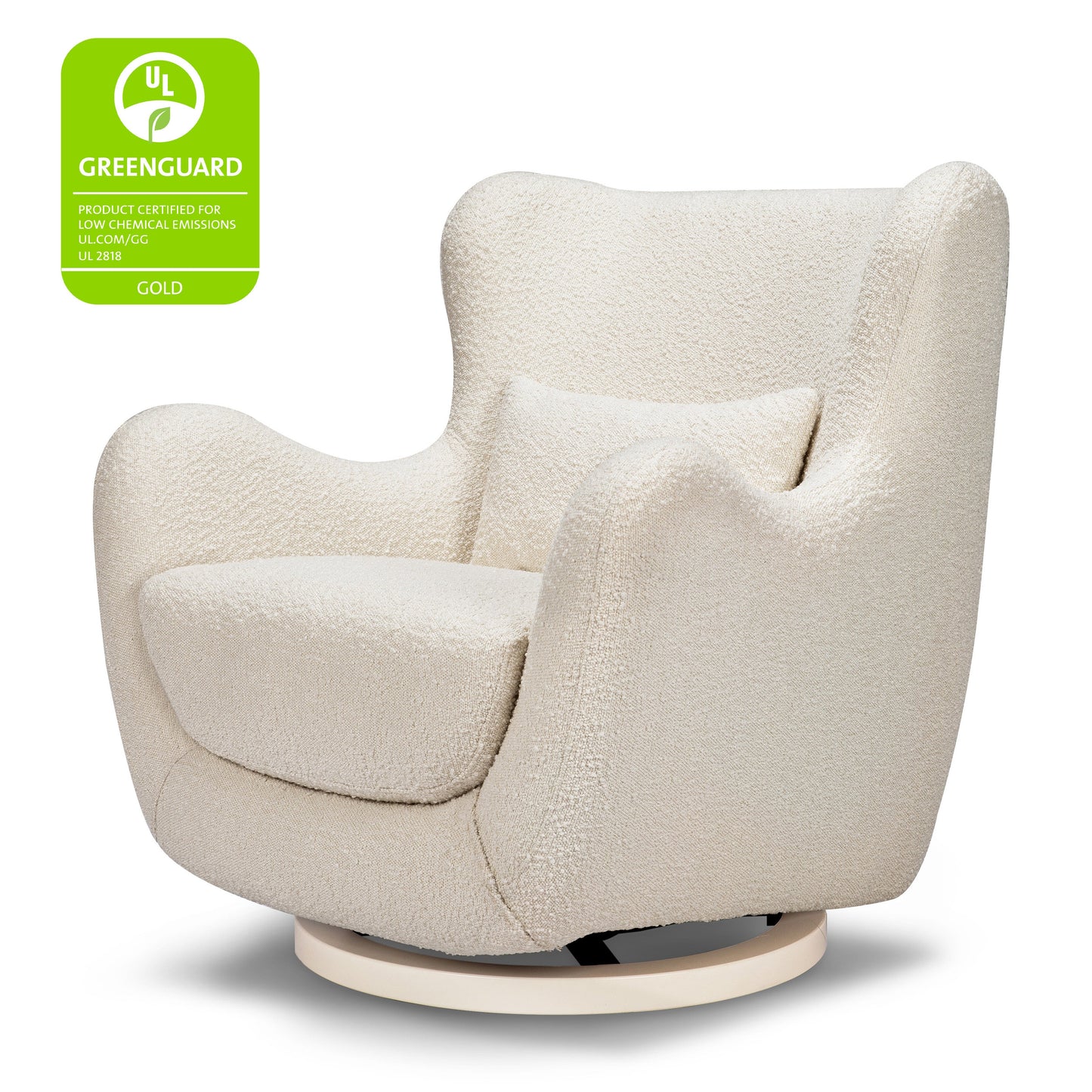 BABYLETTO SOLSTICE SWIVEL GLIDER IN BOUCLE