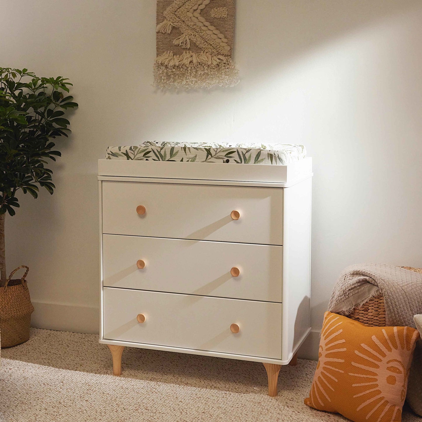 BABYLETTO LOLLY 3-DRAWER CHANGER DRESSER WITH REMOVABLE CHANGING TRAY