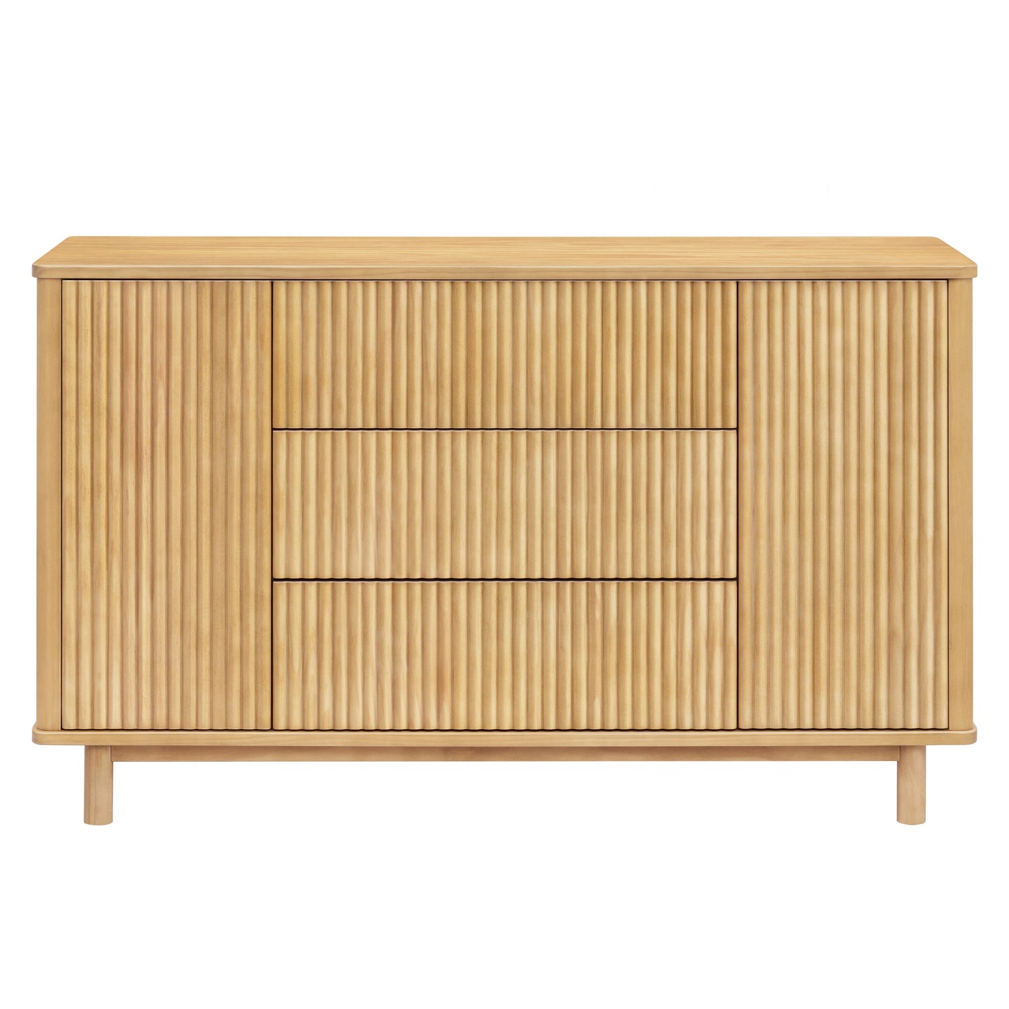 Pogo Tambour Assembled Dresser in Olive
