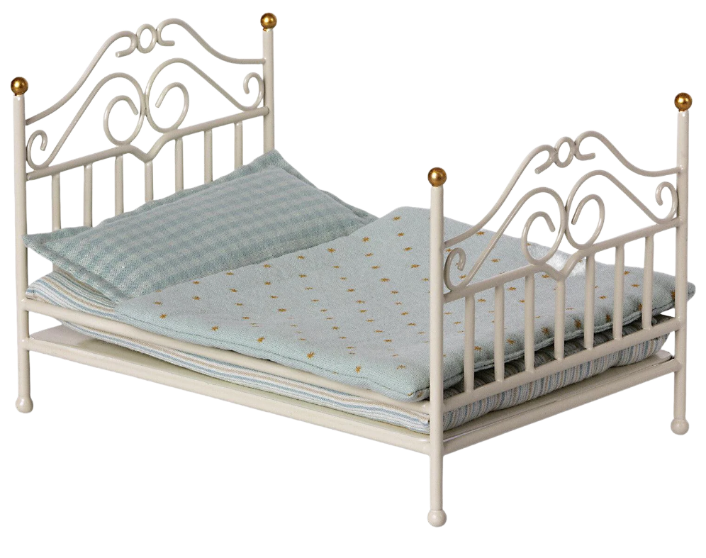 MAILEG VINTAGE BED MICRO OFF-WHITE