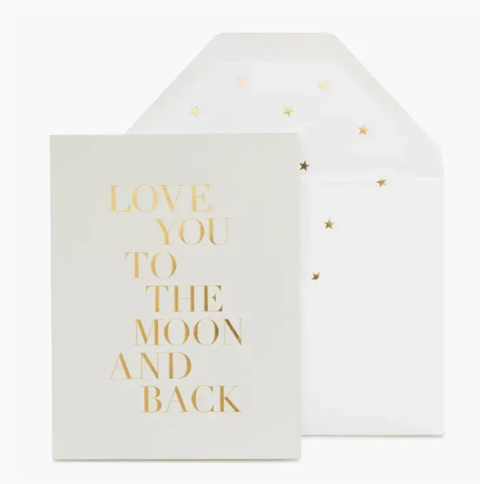 LOVE YOU TO THE MOON CARD