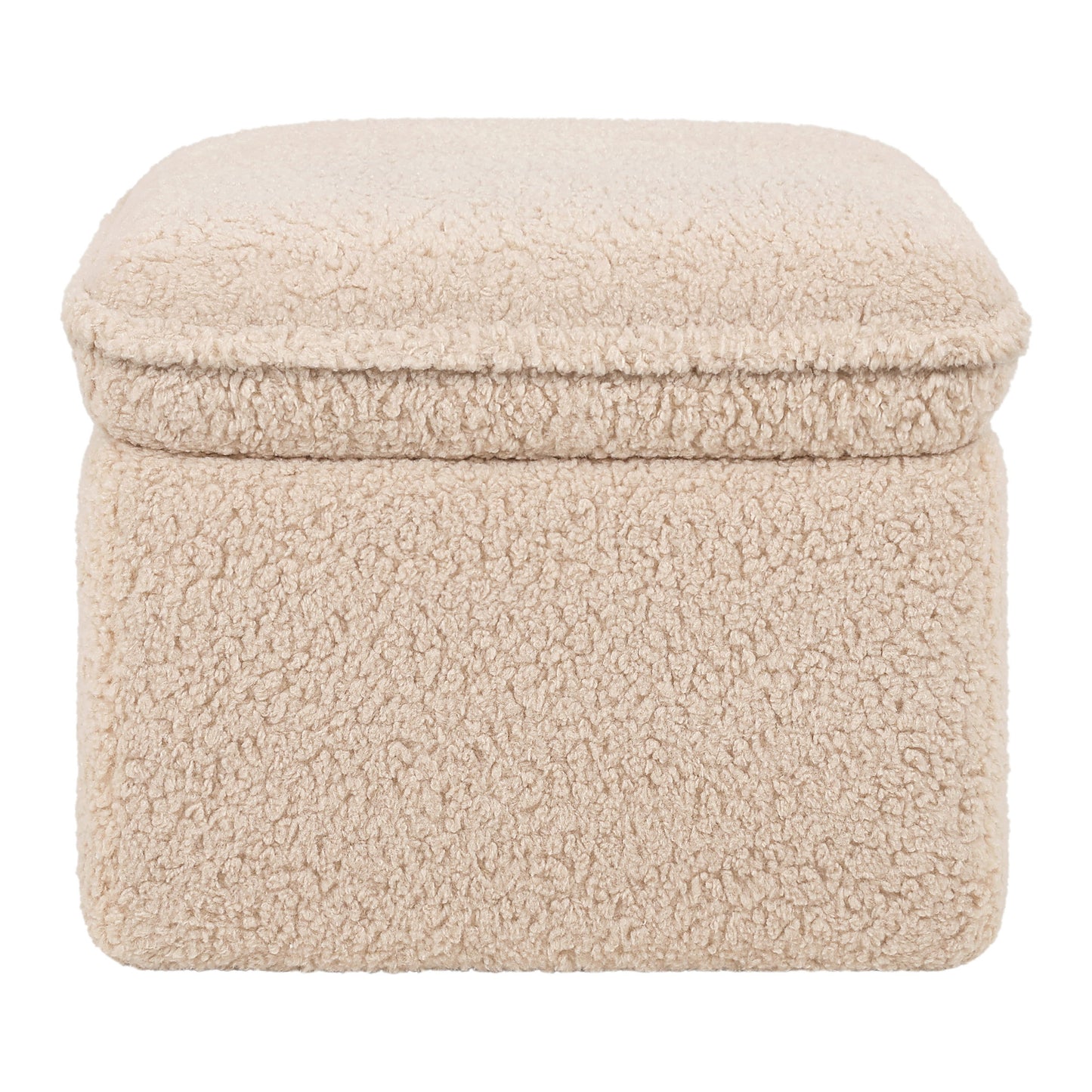 BABYLETTO CALI STORAGE OTTOMAN IN SHEARLING