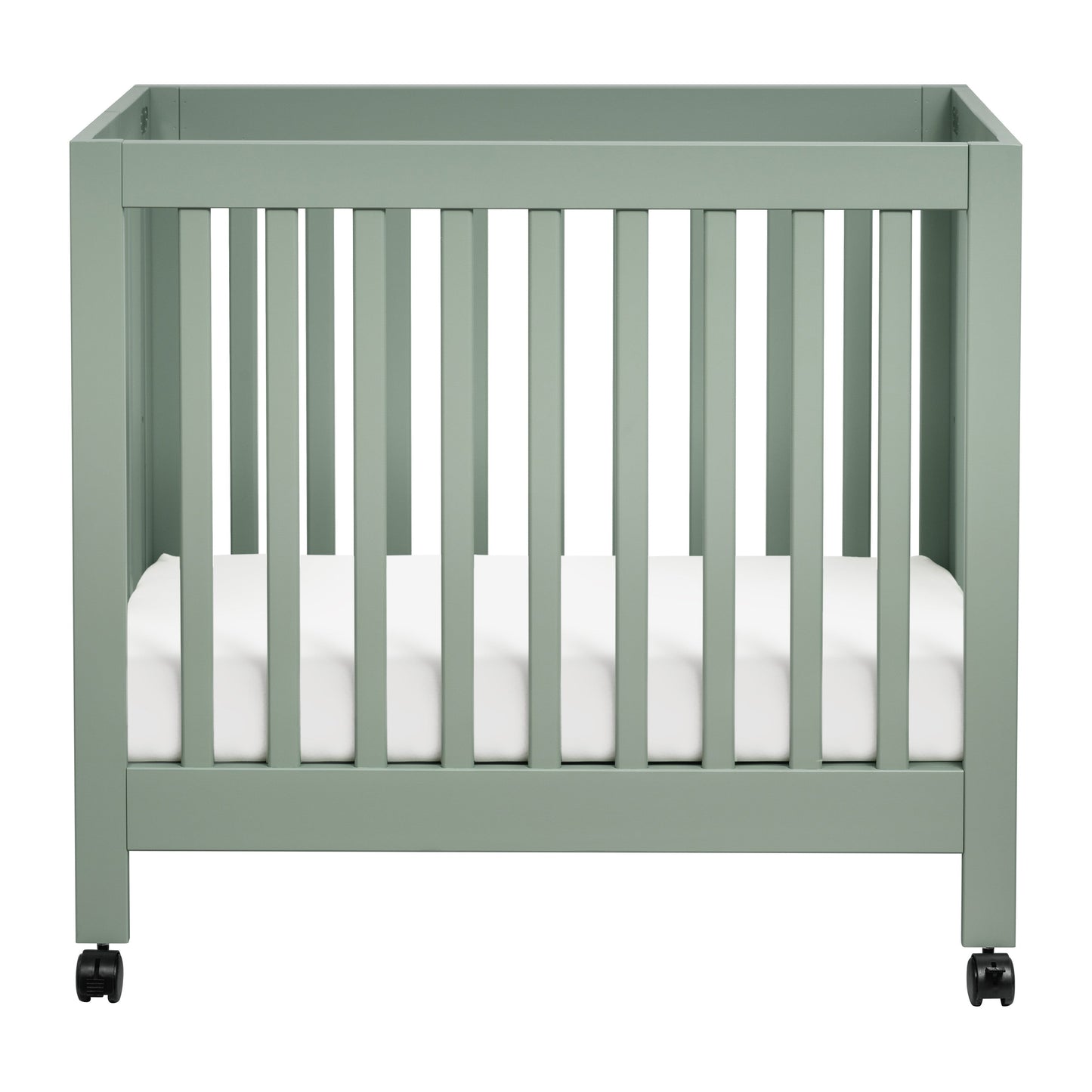 Origami Mini Crib in Light Sage