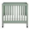 Origami Mini Crib in Light Sage