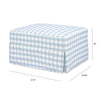 Crawford Gliding Ottoman in Tan Gingham