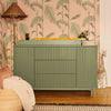 Pogo Tambour Assembled Dresser in Olive