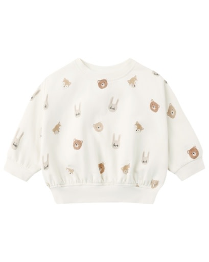 QUINCY MAE RELAXED FLEECE SWEATSHIRT CRITTERS