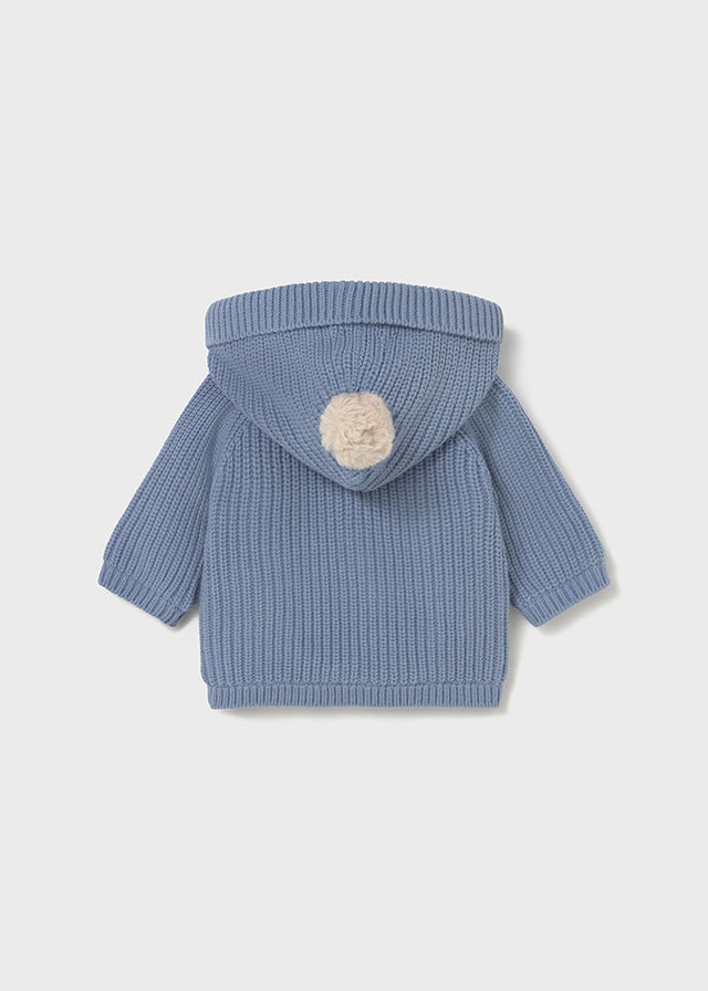 MAYORAL BOY LINED KNIT CARDIGAN CLOUD