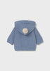 MAYORAL BOY LINED KNIT CARDIGAN CLOUD