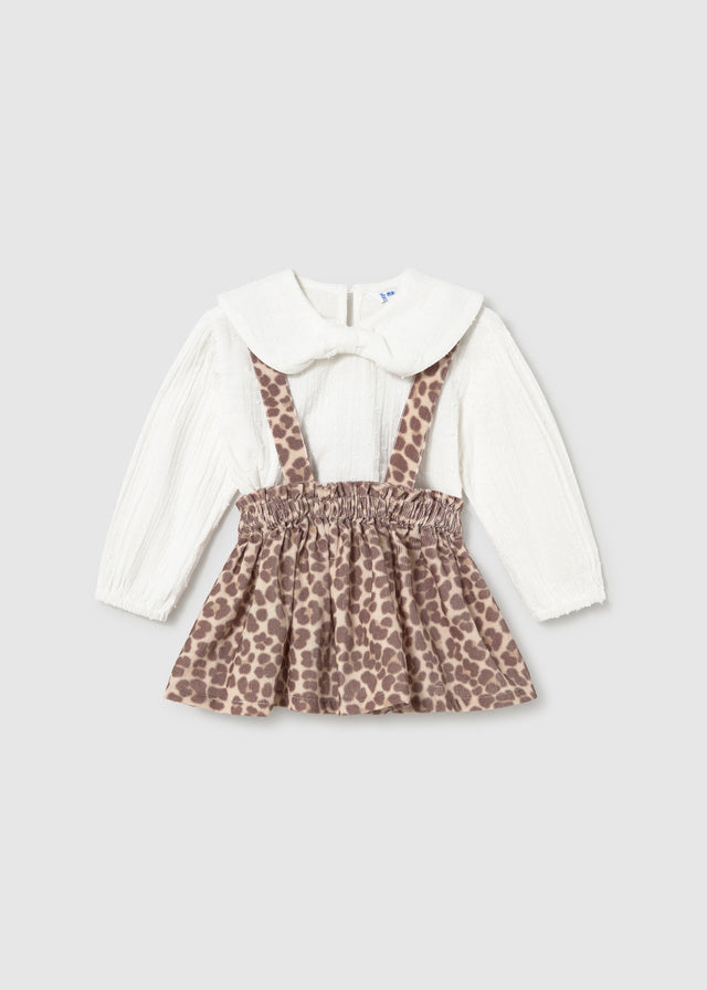 MAYORAL BABYSKIRT AND BLOUSE SET