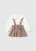 MAYORAL BABYSKIRT AND BLOUSE SET