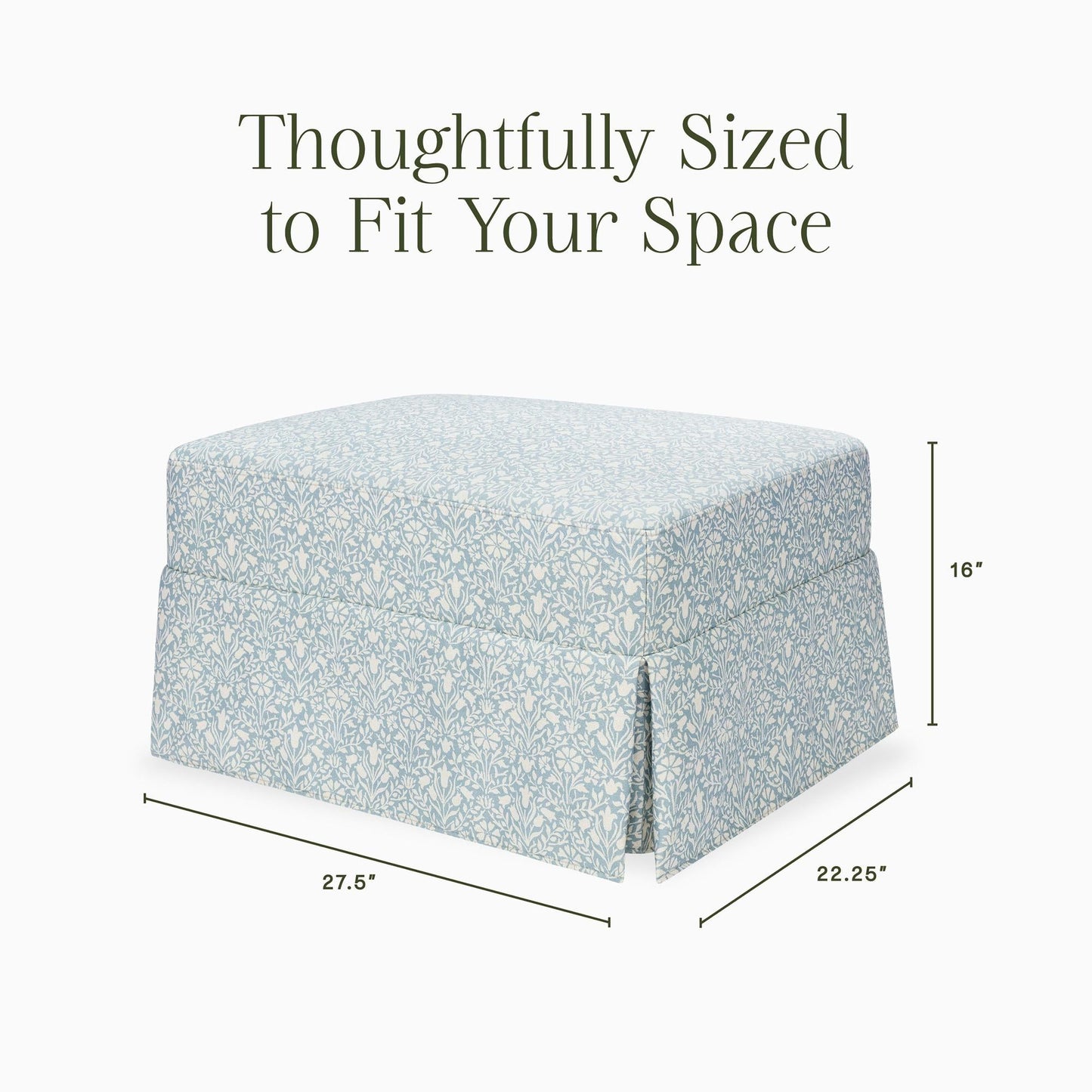MORRIS & CO. X NAMESAKE CRAWFORD GLIDING OTTOMAN